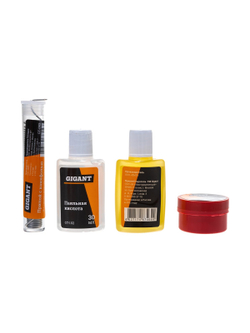 Набор для пайки № 2 Припой ПОС 61 с канифолью 16 г, канифоль сосновая 20 г, кислота паяльная 30 мл, флюс СКФ 30 мл Gigant SS-001