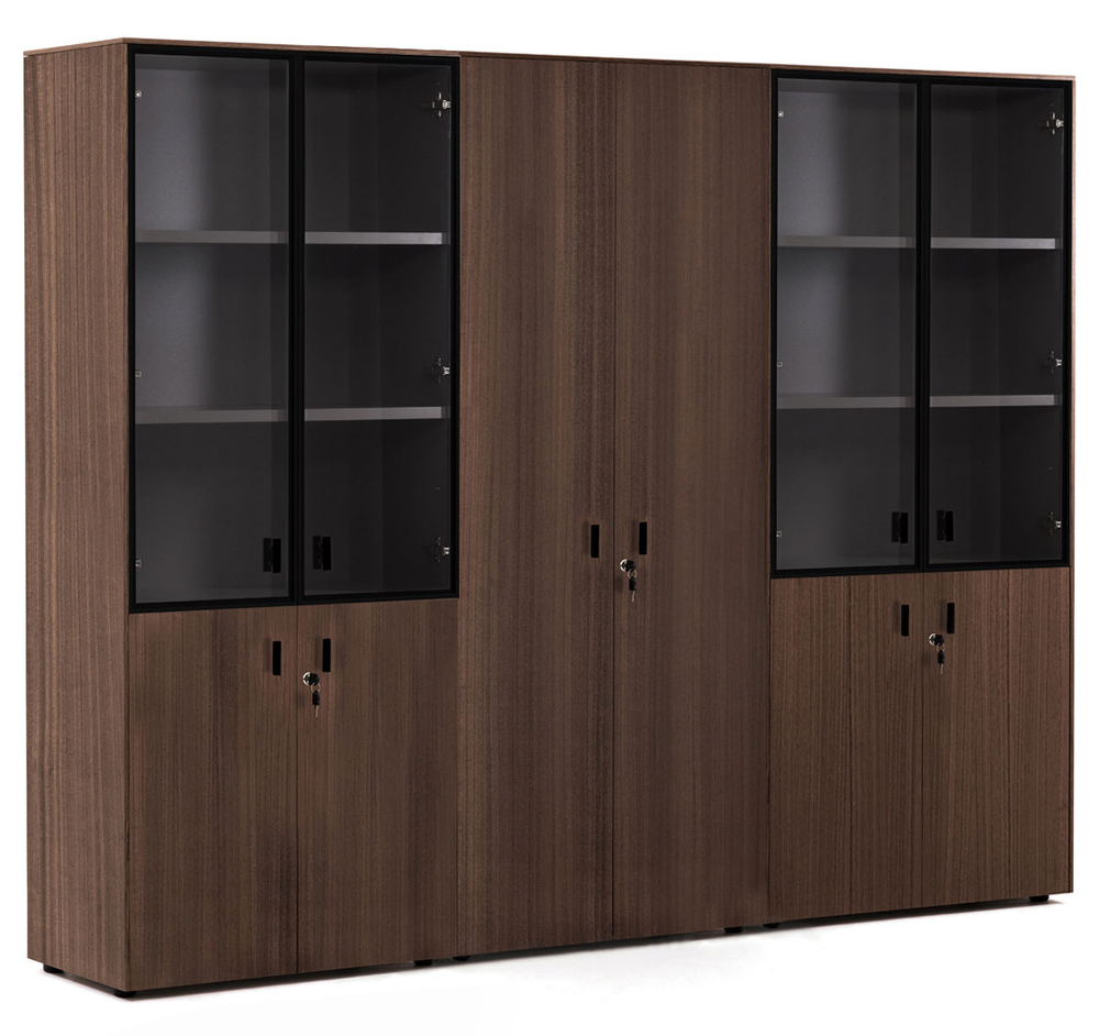 Шкаф для бумаг со стеклом, гардероб и шкаф для бумаг закрытый RENZ (РЕНЦ)