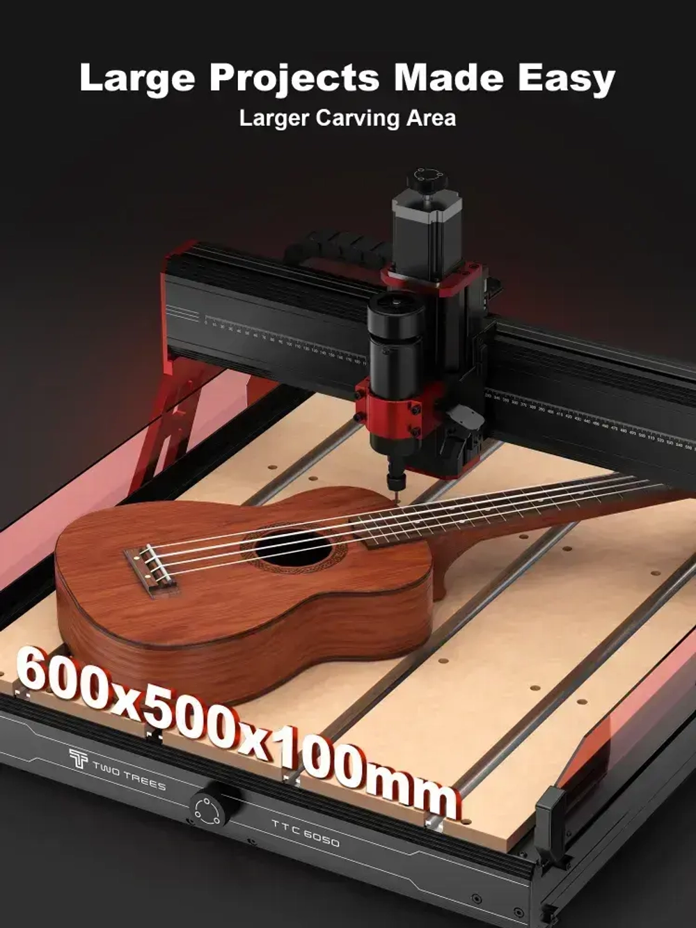 Twotrees фрезер по дереву TTC6050 Фрезерный станок с ЧПУ 3-осевой станок с ЧПУ СДЕЛАЙ САМ Лазерный гравер