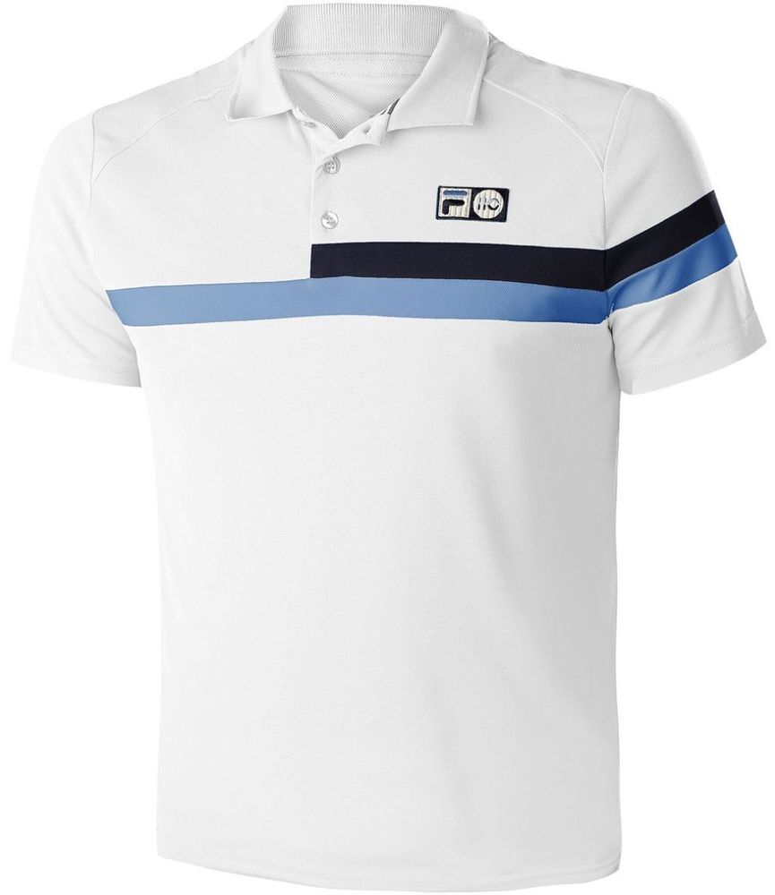 Мужское поло теннисное Fila Polo Louie M - white