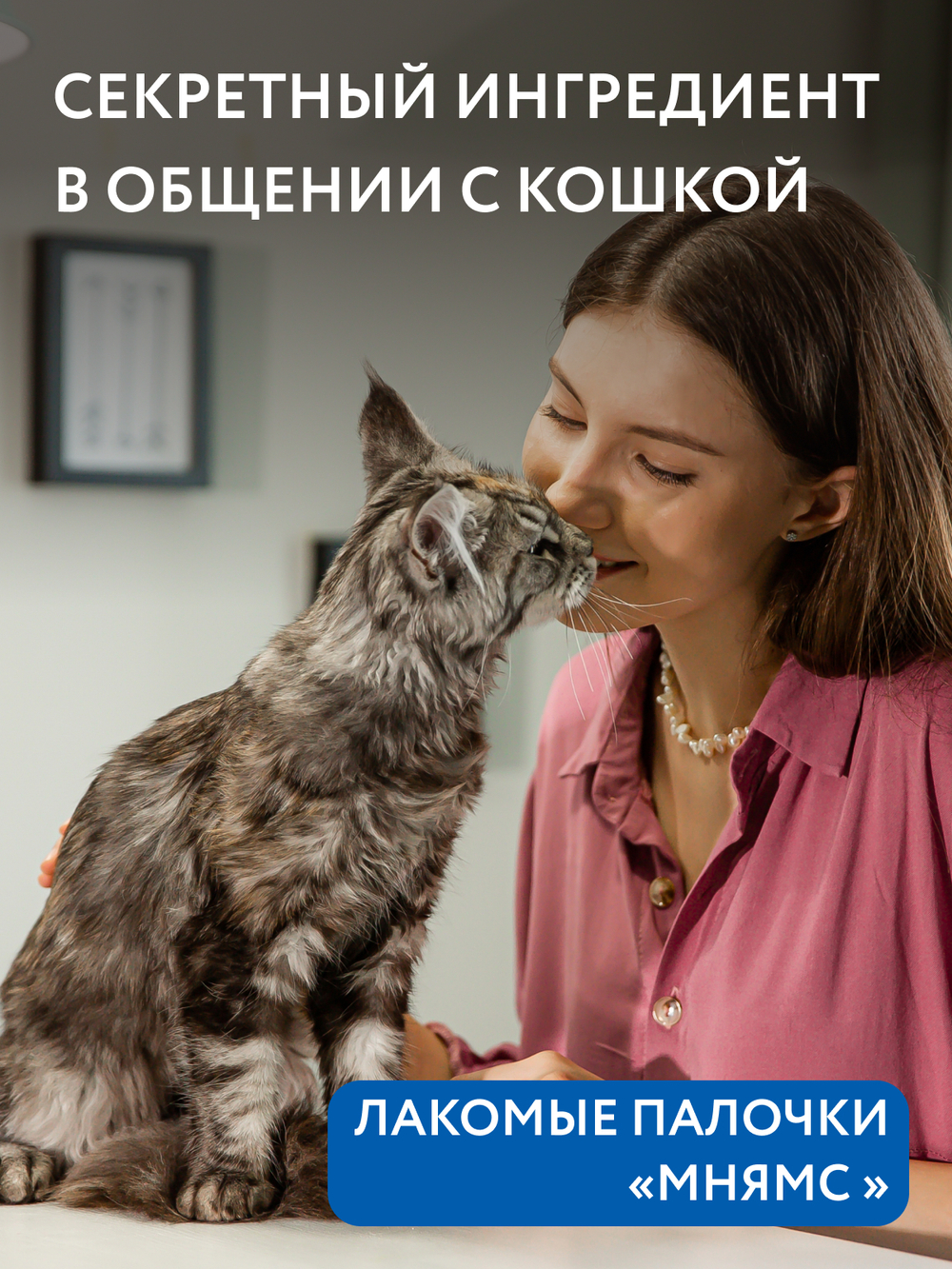 Лакомство Мнямс лакомые палочки для кошек с форелью и лососем 10х5 г