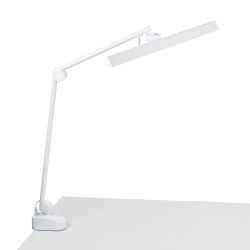 ULM-D116 18W-3000-6500K-DIM WHITE Светильник настольный светодиодный на струбцине. Сенсорный выключатель. Диммер. Белый. ТМ Uniel