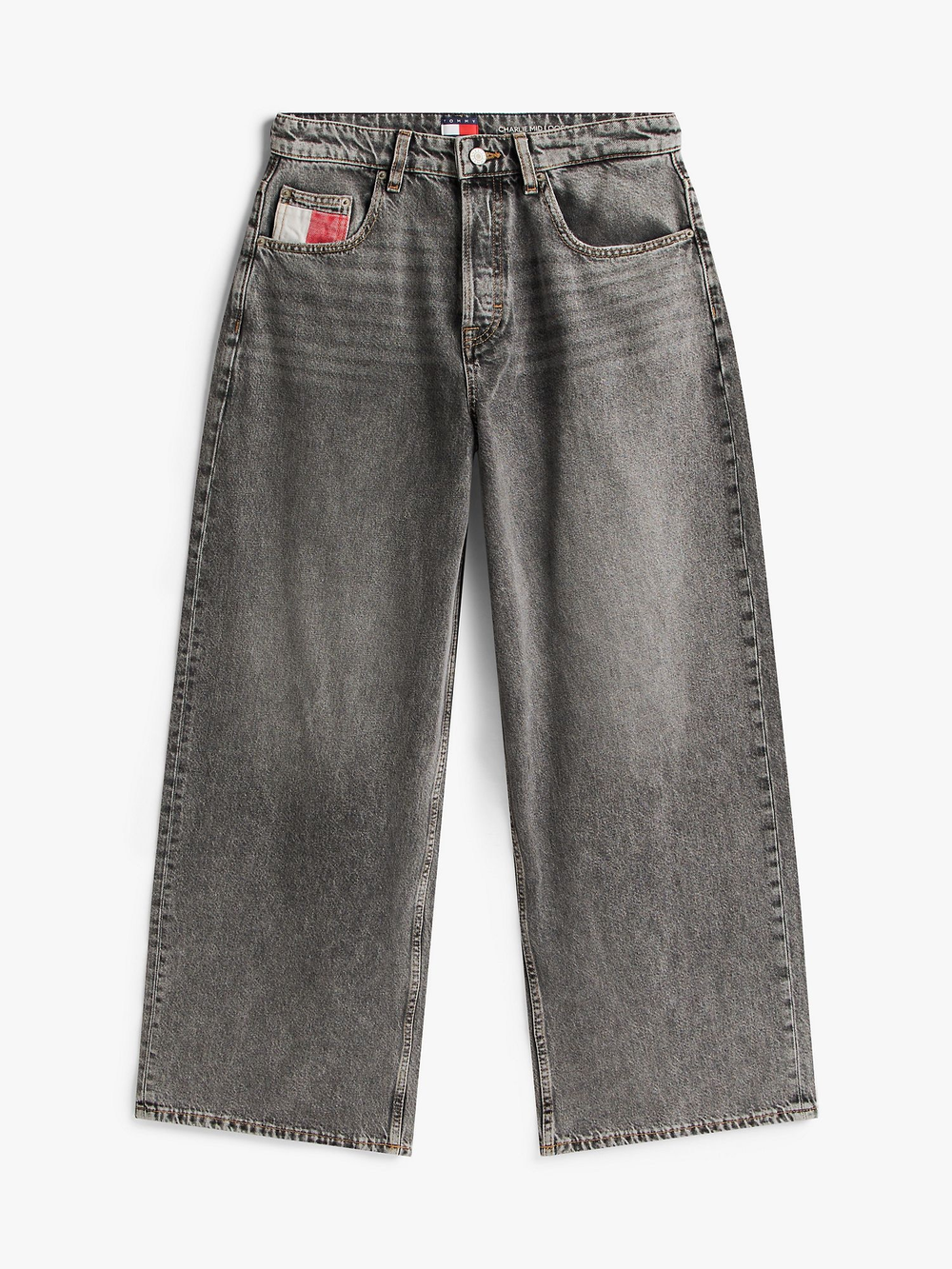 Джинсы Tommy Jeans Mid-Rise Loose Wide Leg Jean Denim Grey