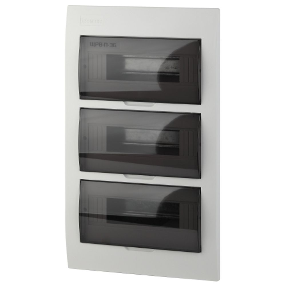 Корпус пластиковый встраиваемый ЭРА SIMPLE ЩРВ-П-36 IP41 прозрачная крышка белый