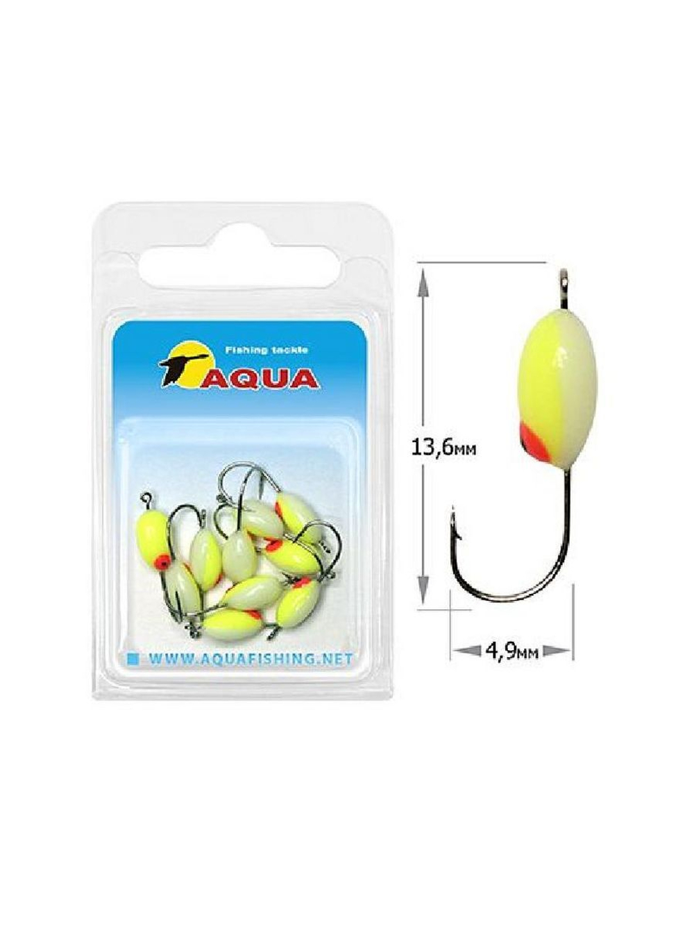 Мормышка фосфорная №06, крючок №12 (2 упакпо 10 шт) 0,08g