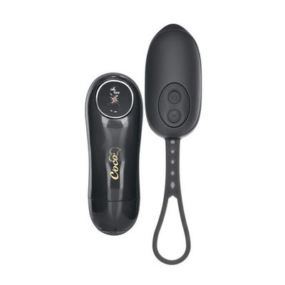 Чёрное виброяйцо с дистанционным управлением Coco licious Remote Control Bullet (Цвет: черный)