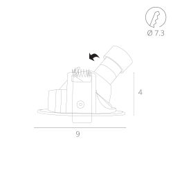 Светильник потолочный Arte Lamp Accento A3217PL-1BK