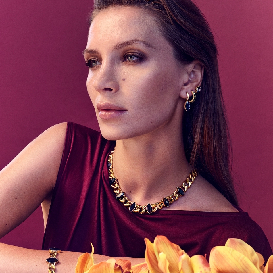 Серьги Dyrberg Kern RAQUEL SG BLACK 470113