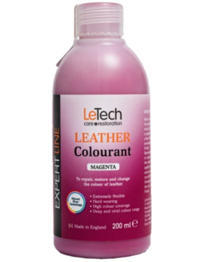 LeTech Expert Line Краска для кожи (Leather Colourant) Magenta, 200мл