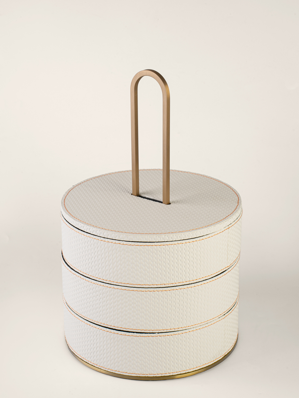 Шкатулка Трансформер круглая Белая