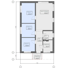 Проект Дома 81,2 кв. м К-142