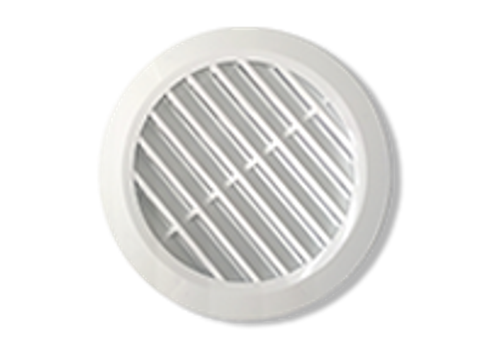 Вент.решетка D125мм белая с кольцом (по 20 шт)