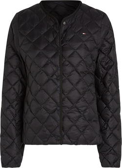 Женская теннисная куртка Tommy Hilfiger LW Down Quilted Collarless - черный
