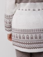 Кардиган вязаный на молнии с капюшоном для девочки