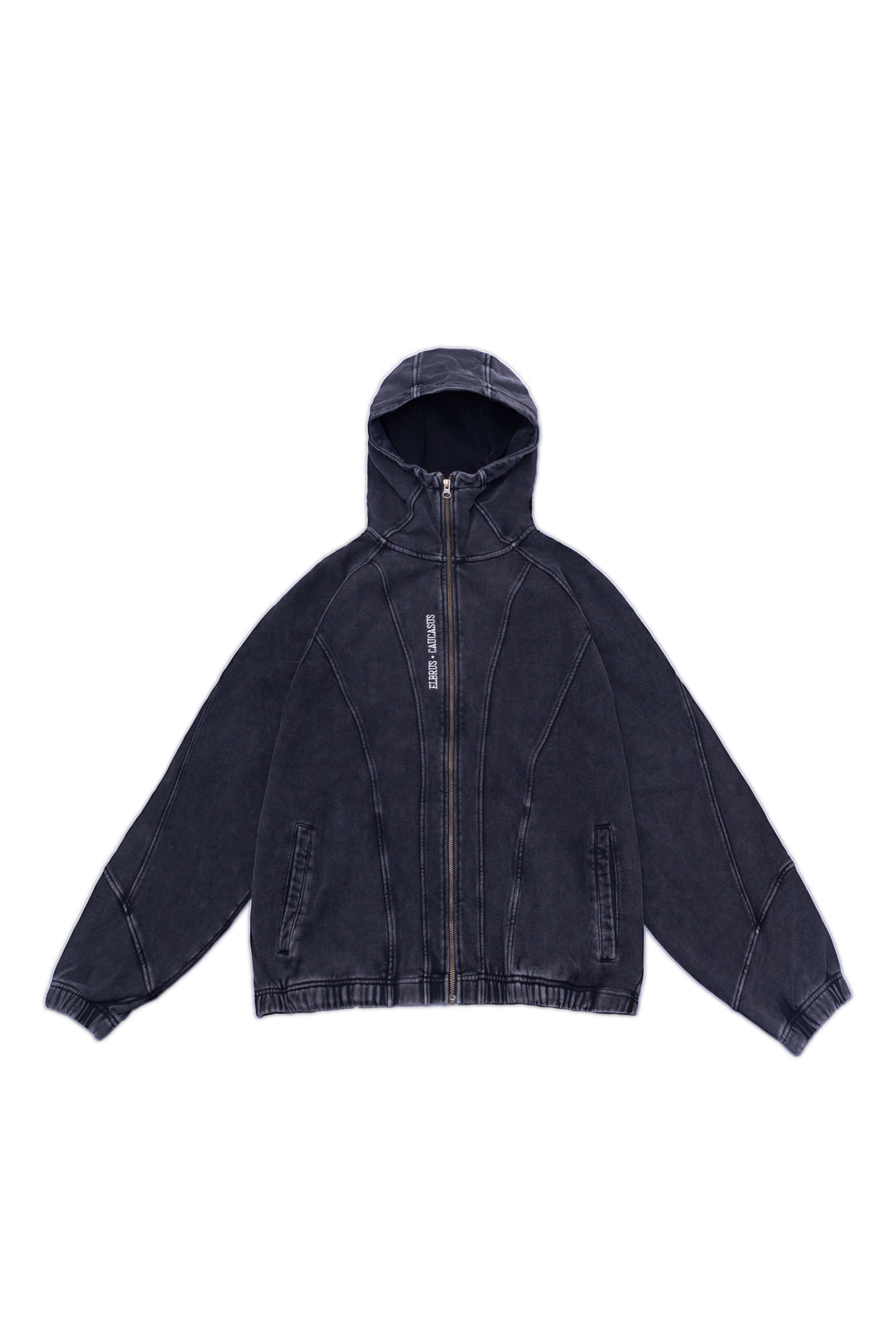 Оверсайз худи (варенка) на молнии "5642"