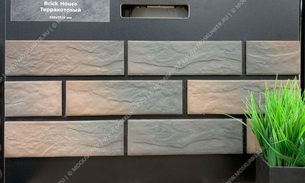 Beryoza Ceramica, Brick House Терракотовый, 250x75x7 - клинкерная фасадная плитка