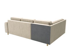 Диван-кровать угловой Шелдон / букле Лайк кремовый 100