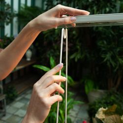 UFP-G20S H80 WHITE Подставка металлическая для светильника ULI-P. высота 800 мм. Белая. TM Uniel