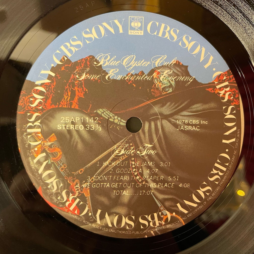 Винтажная виниловая пластинка LP Blue Oyster Cult Some Enchanted Evening (Japan 1978) (No Obi) Kick Out The Jams