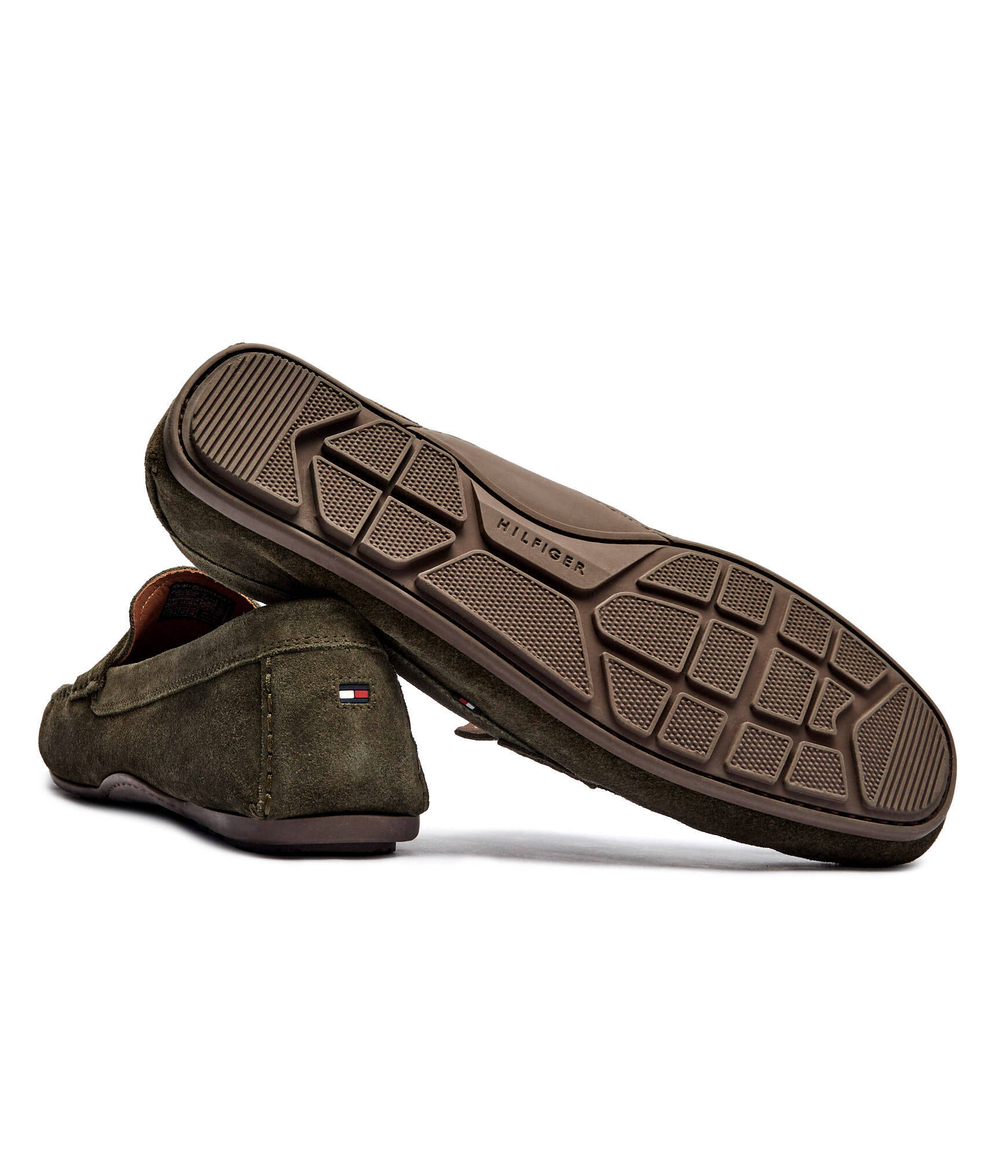 Кожаные мокасины Tommy Hilfiger - хаки(FM0FM04998)