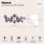 Потолочная люстра Maytoni DALLAS MOD545PL-20CH