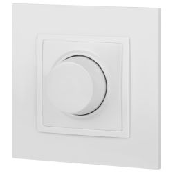 Светорегулятор ЭРА Elegance 14-4101-01М поворотно-нажимной, 400ВА 230В, белый матовый