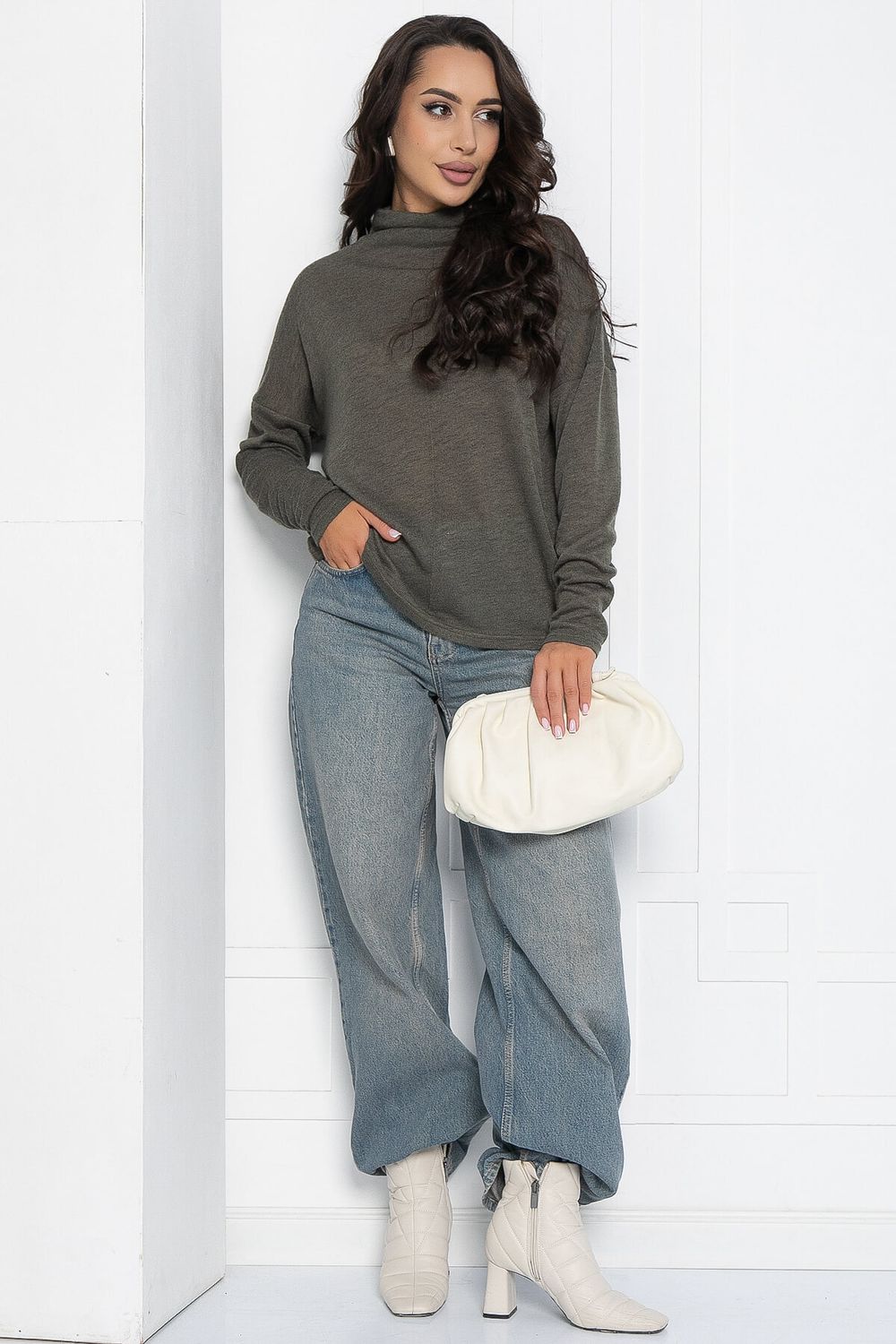 Джемпер Нина (хаки) Б12326-41 LT Collection