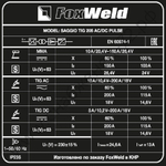 Аппарат аргонодуговой сварки SAGGIO TIG 205 AC/DC Pulse