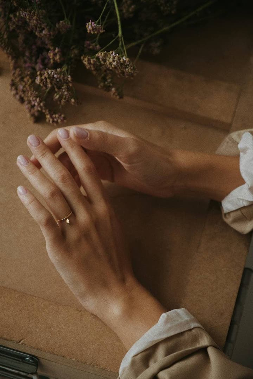 Кольцо Звездочкой позолота