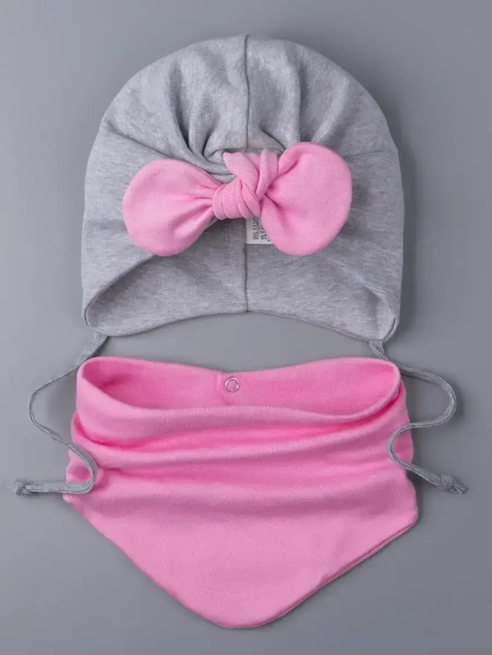 Чалма для малыша на завязках со снудом