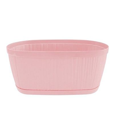 Горшок для цветов InGreen BARCELONA ORCHID 2,7л, 275х145мм овальный, розовый перламутровый