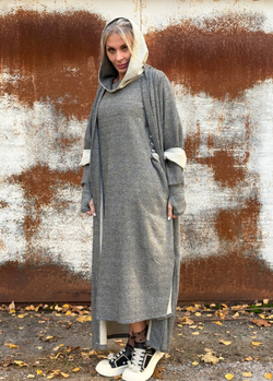 Платье Assasin / oversize/ металик