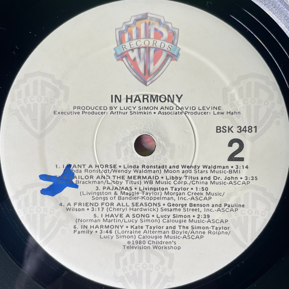 Сборник In Harmony - A Sesame Street Record (США 1983г.)