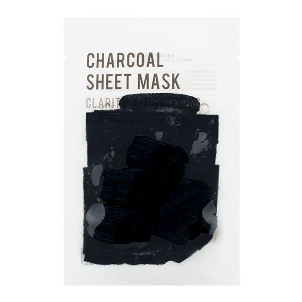 Тканевая маска с древесным углем TENZERO Charcoal Sheet Mask