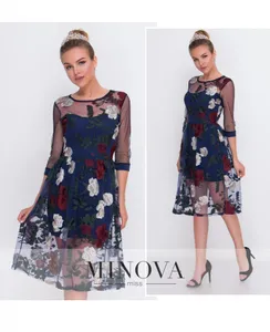Платье 2102-синий Minova