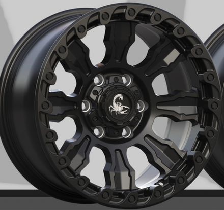 Диск колёсный кованый AGILITY FORCE UT728 R17 8,0 ET0 Matte Black