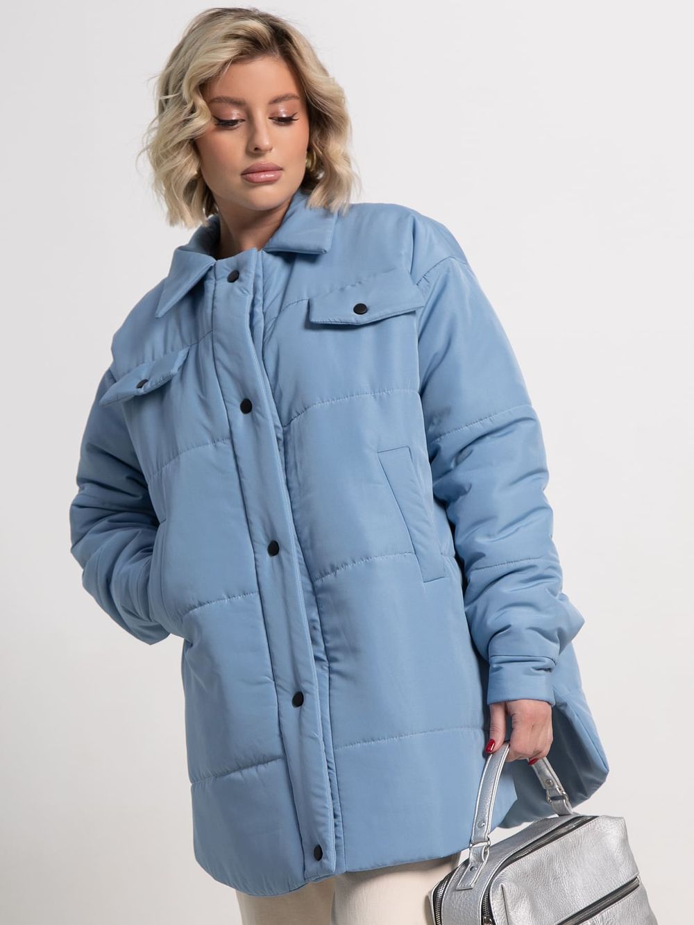 Куртка демисезонная Асель (голубая) Б15317-39М LT Collection