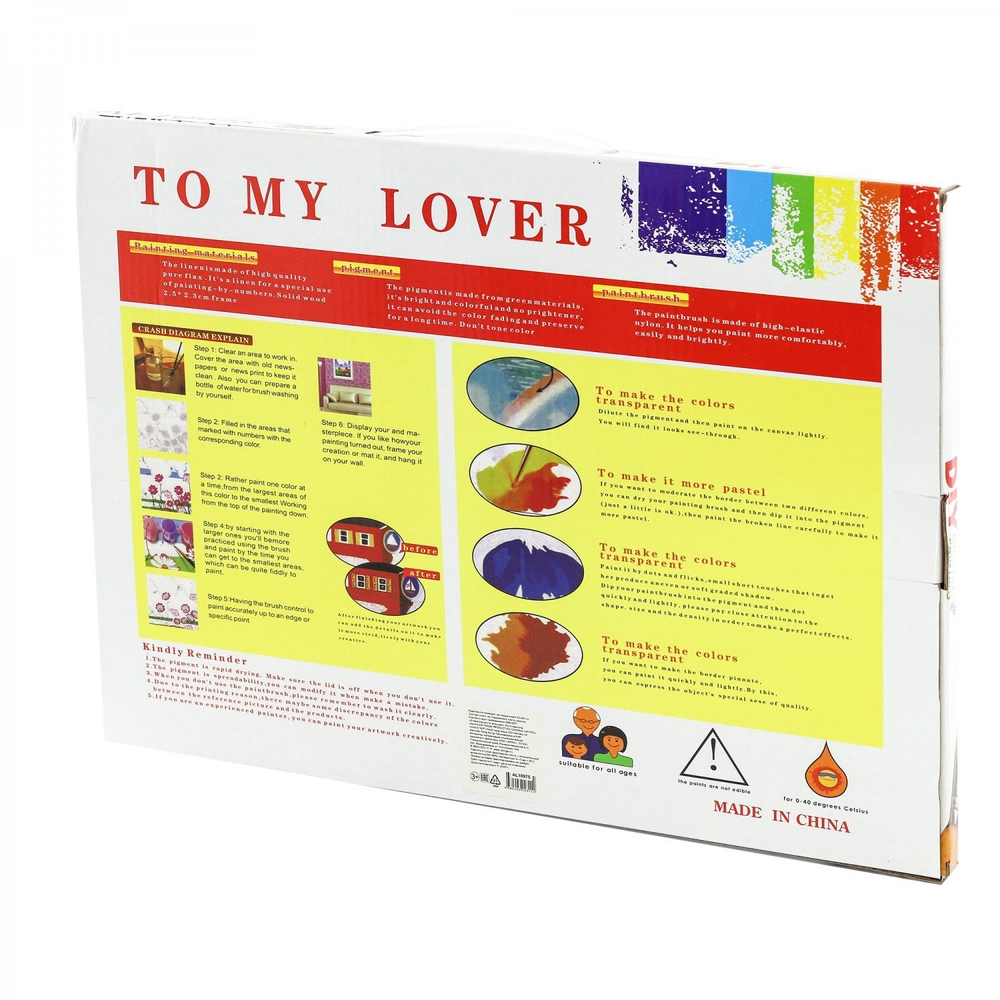 Картина по номерам Alingar, 30х40 см, 20 цветов, с акриловыми красками, холст на подрамнике, "Жирафы"