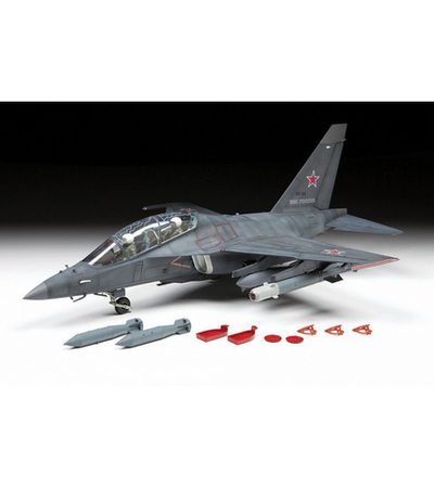Сборная модель ZVEZDA Российский лёгкий бомбардировщик Як-130, 1/48