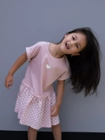 Платье оверсайз в сад с коротким рукавом