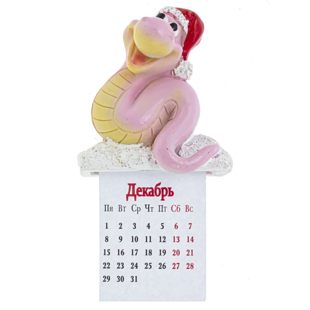 GAEM Магнит с календарем "Змея", L6 W3 H11,5 см, 4в.