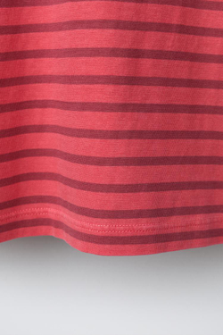 ZARA ФУТБОЛКА В ПОЛОСКУ, ТЕМНАЯ ФУКСИЯ