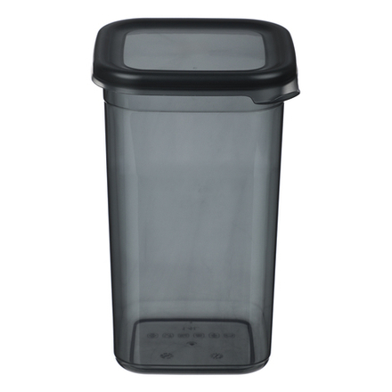 Ёмкость для сыпучих продуктов 1,4л 110х105х185, пластик, графит