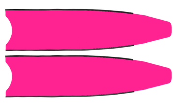 Лопасти Leaderfins Pure Carbon Fuxia, черная отбортовка, без наклейки, 20°