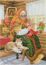 "Бабушкина радость"-1770 канва с рисунком