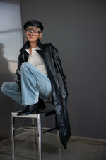 Плащ из экокожи DREW