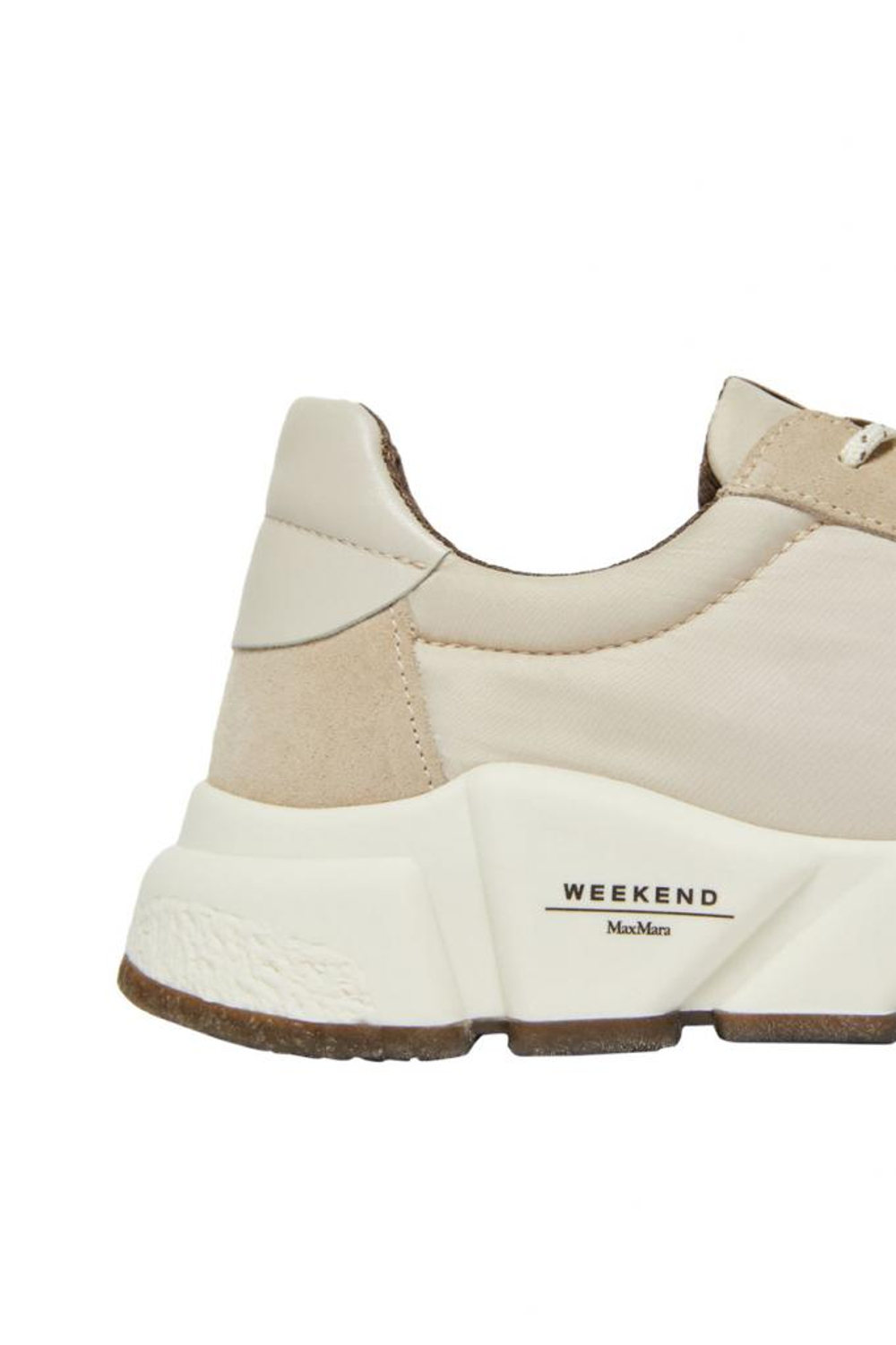 Полуботинки Max Mara WEEKEND CIGNOPV в серо-бежевом цвете
