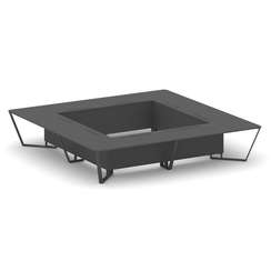 Steel Meet Стол переговорный квадратный KDK-PR.B.SP-20K2 Антрацит/Металл Антрацит 4000*4000*750