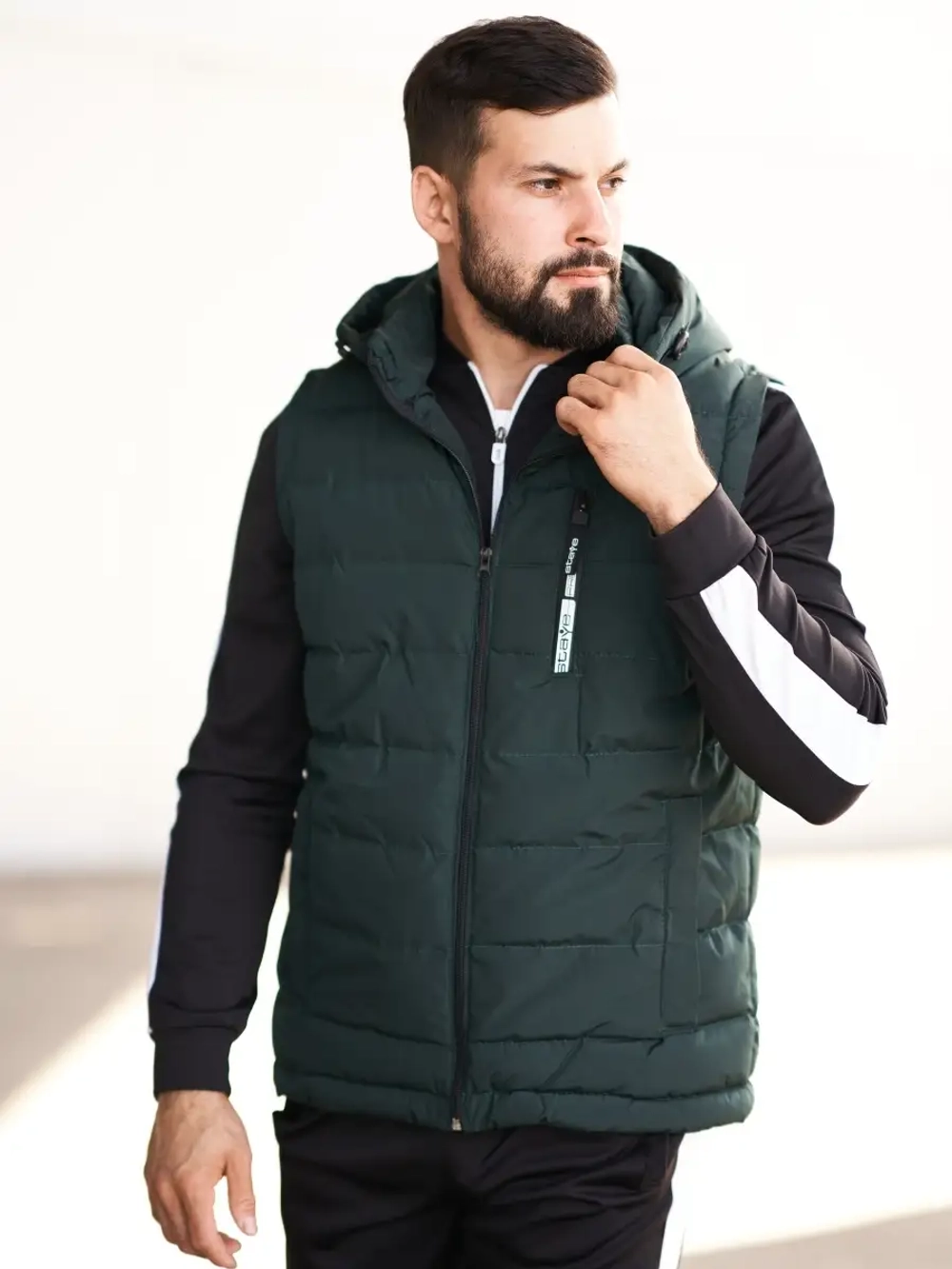 Жилет мужской/демисезонный/алга/alga