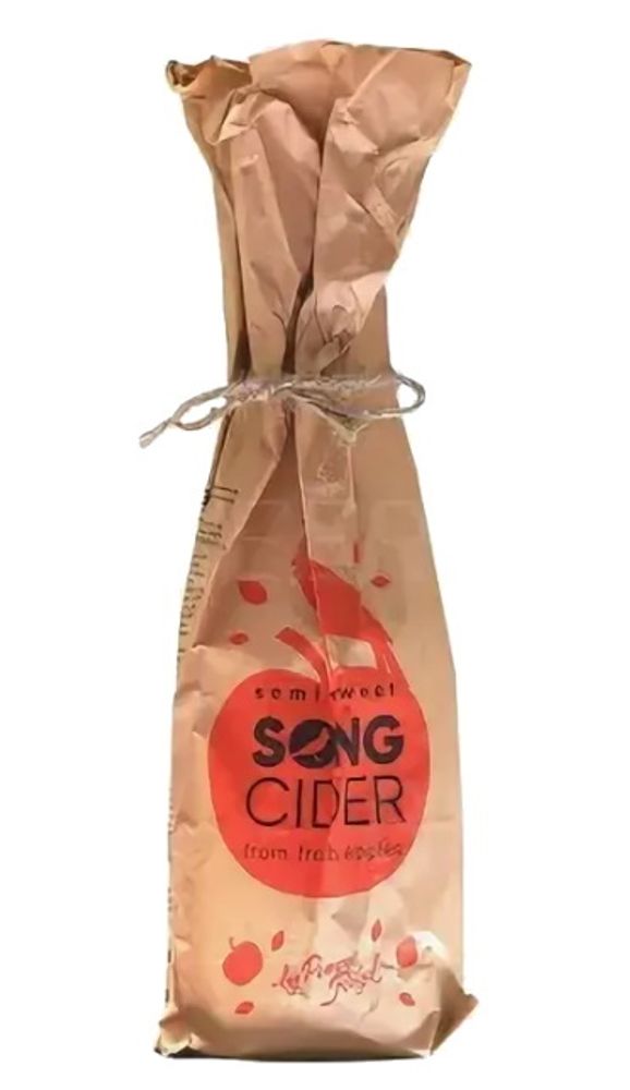 Белорусский сидр &quot;SONG CIDER&quot; Яблочный полусладкий 0,75л. Вежа - купить с доставкой по Москве и области